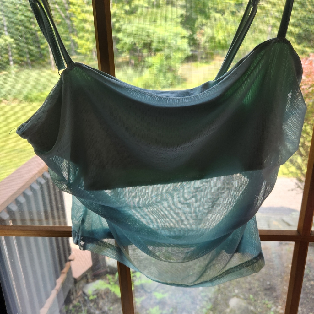 Forever 21 Light Blue Sheer Cami